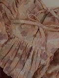 Amara Dress -Periwinkle Blooms